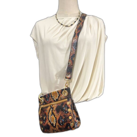 Hammitt Tony Small Crossbody– Botanical Snake Print– Excellent Cond - Ships Free - Picture 3 of 15
